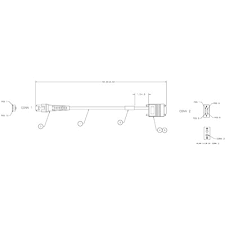 DM 800 SERIES RS232 12 FEET/4M CBL [Cognex DM800-RS232-04]