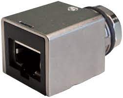 Adaptor M12 female x-cod./RJ45 female 0° [Cognex CCB-CIO-51531-RJ45]