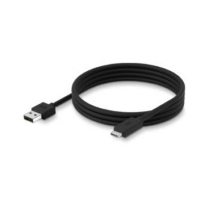 USB-A to USB-C communications and charging cable. The cable has a length of approximately 1 meter or 3.25 feet. Attaches to USB-C port on bottom of device. (Zebra CBL-TC5X-USBC2A-01)